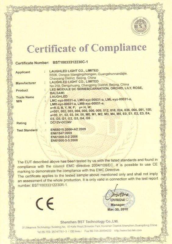 CE for LED Module